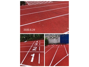 浙江省麗水市龍泉市龍洲派出所，透氣型跑道1000平方